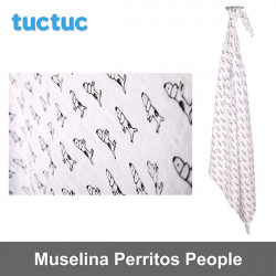 TucTuc manta muselina Perritos People