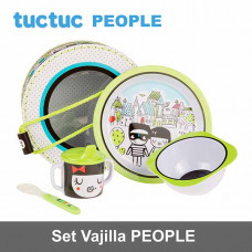 TucTuc Set 4`piezas Vajilla colección People 07520