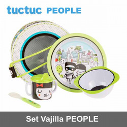 TucTuc Set 4`piezas Vajilla colección People 07520